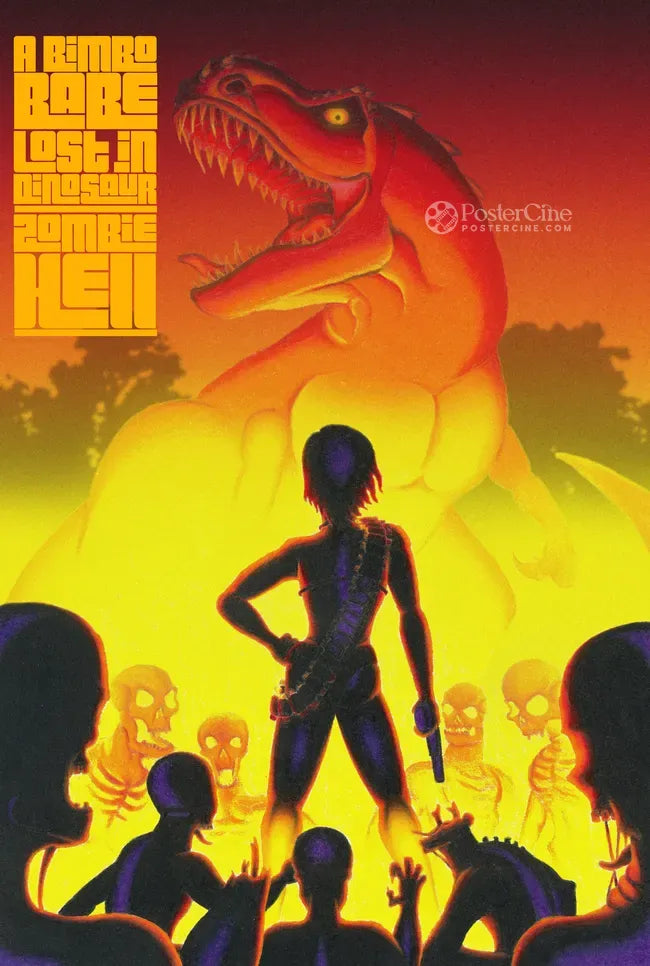 A Bimbo Babe Lost in Dinosaur Zombie Hell Poster