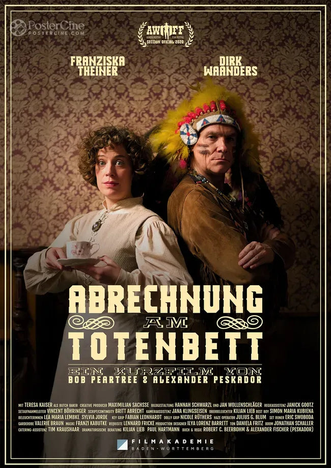 Abrechnung am Totenbett Poster