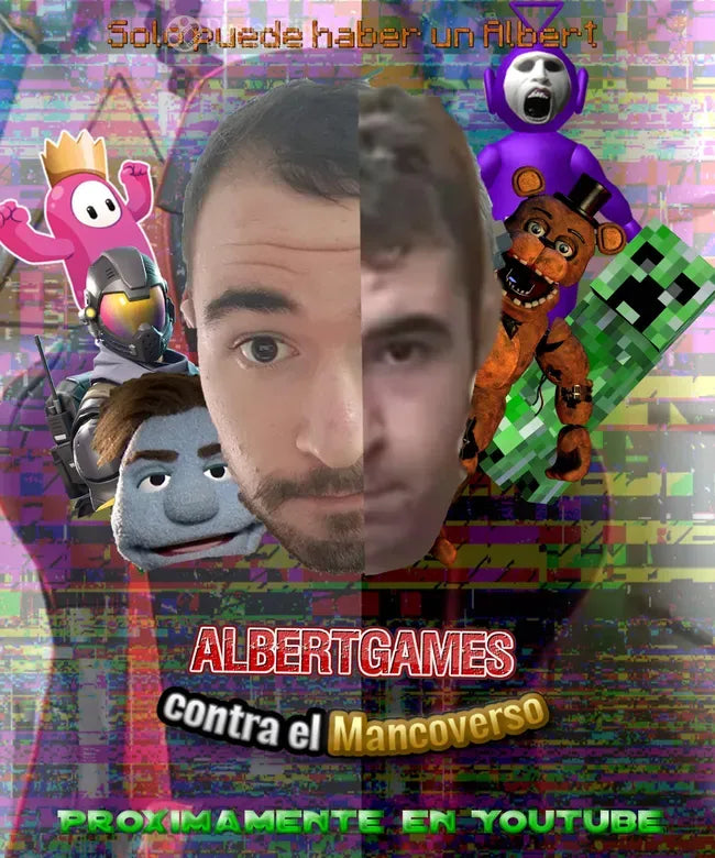 AlbertGames contra el mancoverso Poster