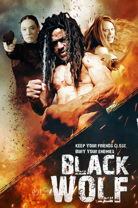 Black Wolf Poster