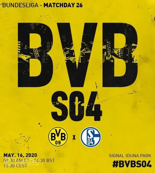 Bundesliga 26. Matchday Borussia Dortmund vs Fc Schalke 04 Poster