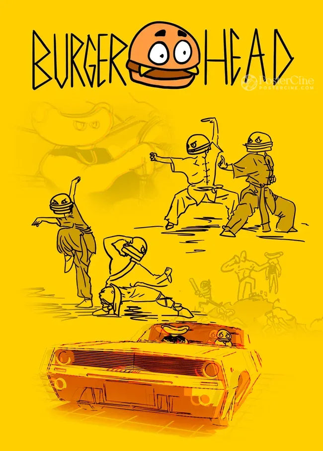 Burger Head Poster