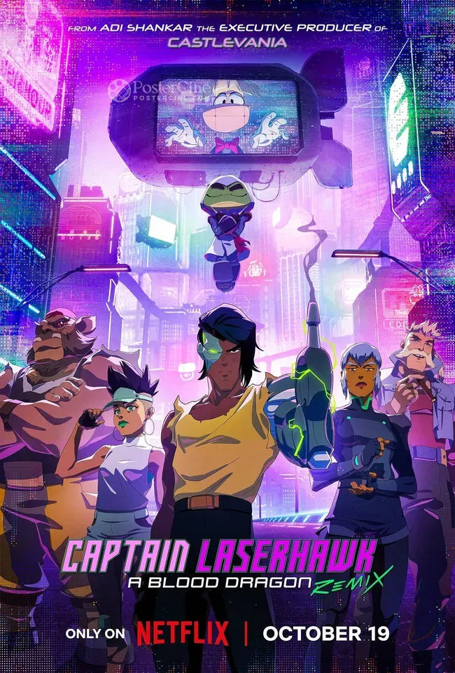 Captain Laserhawk: A Blood Dragon Remix Poster