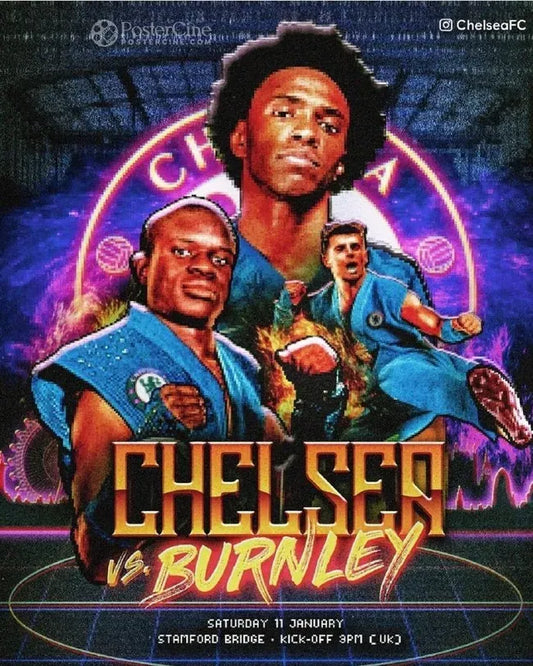 Chelsea vs Burnley Poster