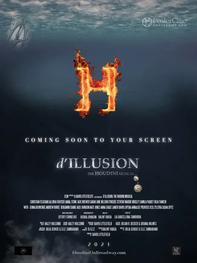 d'ILLUSION: The Houdini Musical Poster