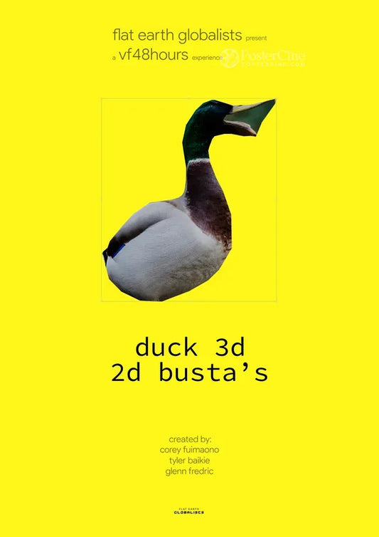 Duck 3D: 2D Busta's Poster