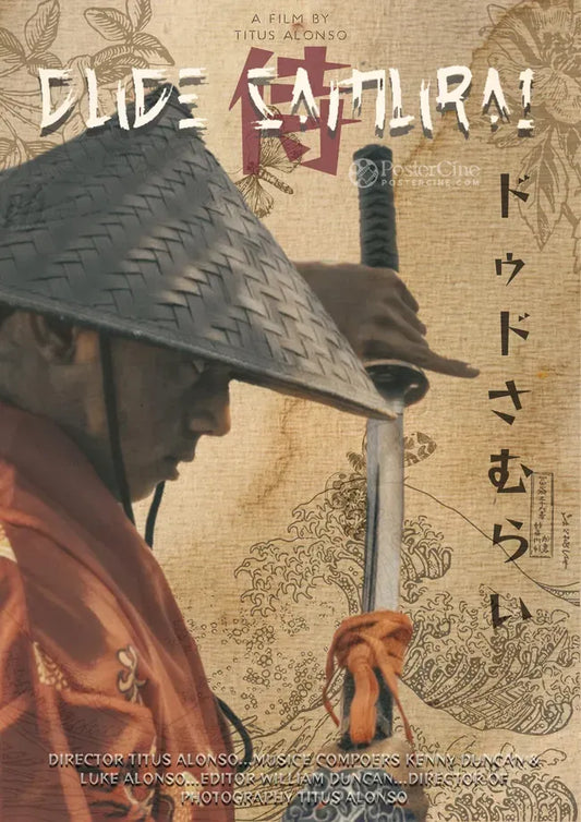 Dude Samurai Poster