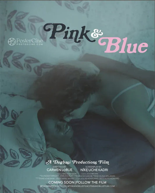 Pink & Blue Poster