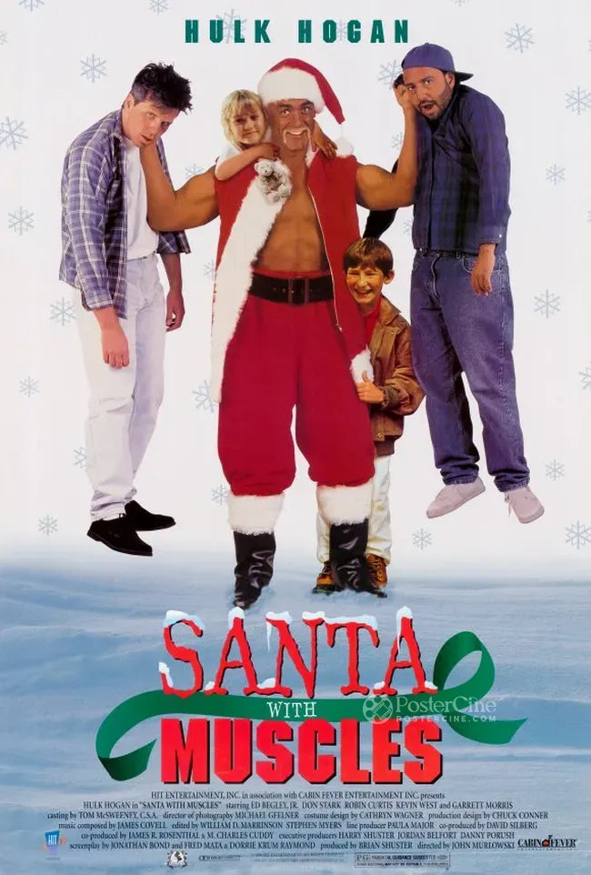 Santa with Muscles Poster