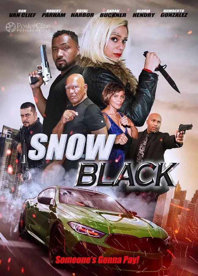 Snow Black Poster