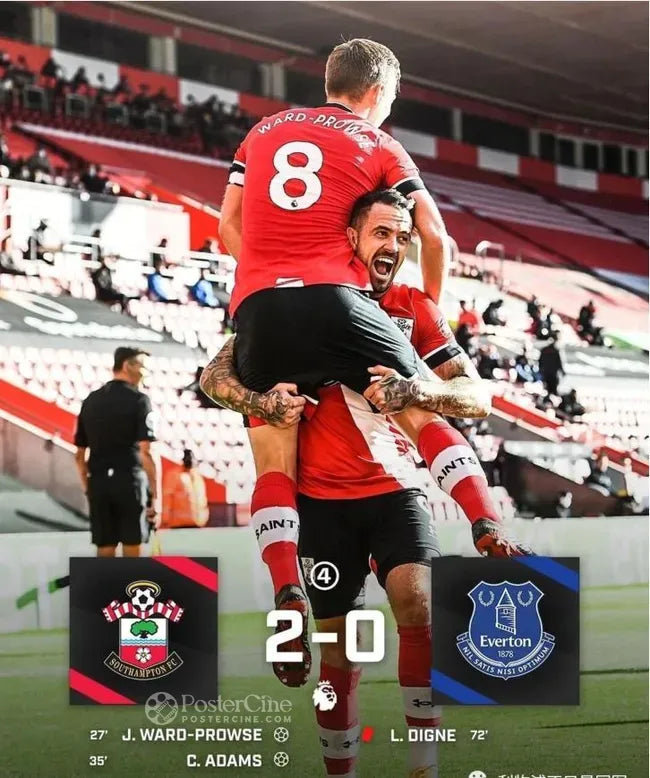 Southampton vs Everton Poster