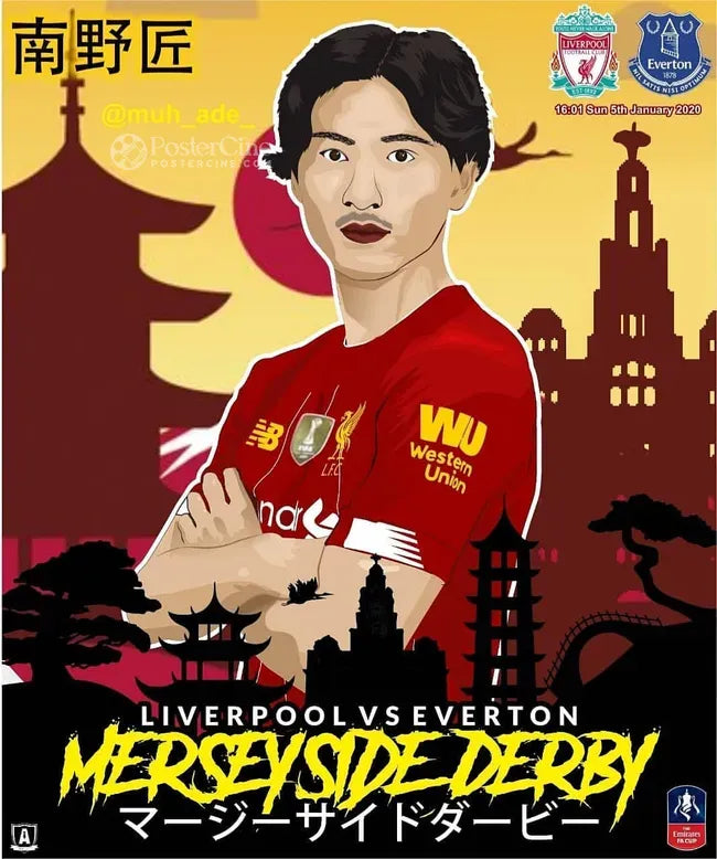 The FA Cup Third Round Liverpool vs Everton Poster