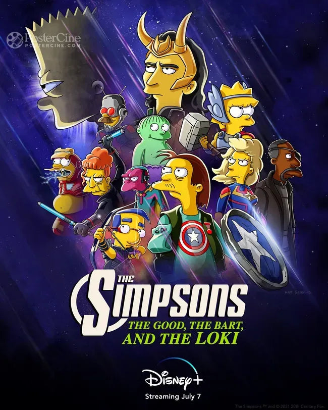 The Good, the Bart, and the Loki Poster