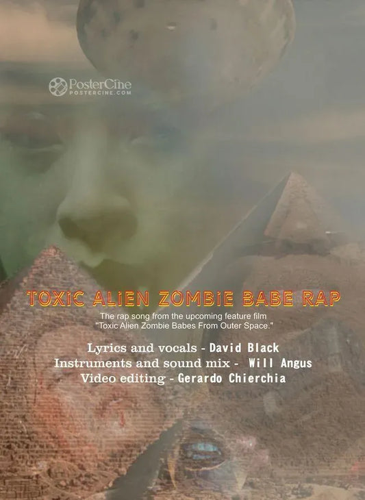 Toxic Alien Zombie Babe Rap Poster