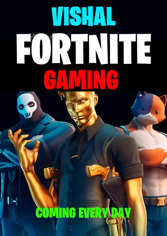 Vishal Fortnite Gaming Poster