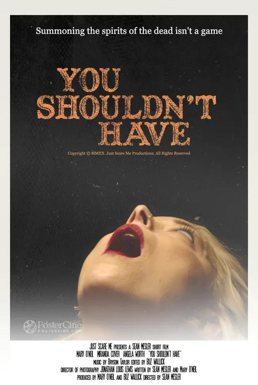 You Shouldn't Have Poster